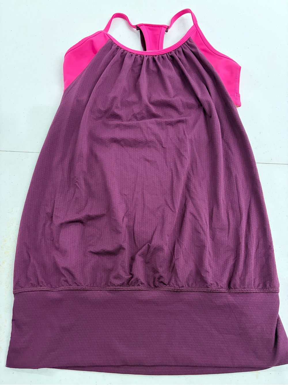 Lululemon‎ plum and pink no limits yoga top